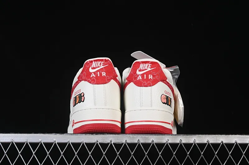 All categories Nk Air Force 1 Air Force series Nk Air Force 1 Low Air Force low-top Nike Air Force 1'07 Low Gucci co-branded white and red Air Force 1 low-top casual sneakers SC0601-570